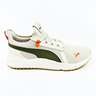 Puma Pacer Future Street Plus Alpine Snow Olive Orange Mens Shoes