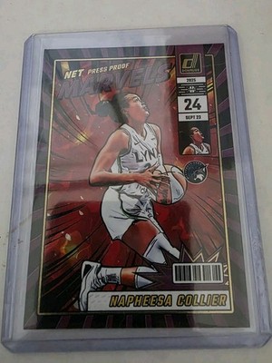 2025 Panini Donruss WNBA - Net Marvels Napheesa Collier #22 Press Proof Purple