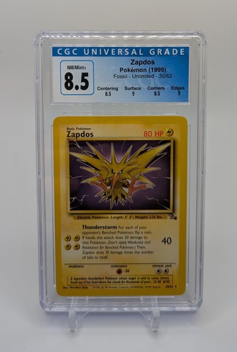 Zapdos (Unlimited) graded CGC 8.5 for sale on eBay