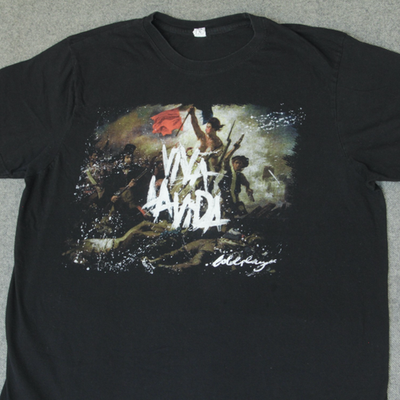 Coldplay T Shirt XL VTG Y2K 2008 Viva la Vida Album Tour Merch
