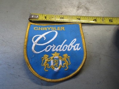CHRYSLER CORDOBA JACKET PATCH 1970'S