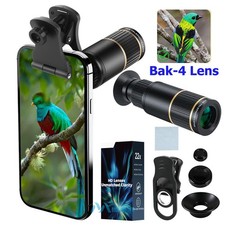 22X25 Zoom Optical HD Lens Monocular Telescope w/ Phone Mount For iPhone Samsung