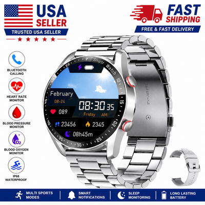 #ad ECGPPG Smart Watch Bluetooth Call Fitness Tracker Heart Rate Blood Pressure IP6 $49.95