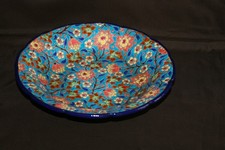 Coupe sur pied  ancienne en Emaux de Longwy  - 27,5 cm