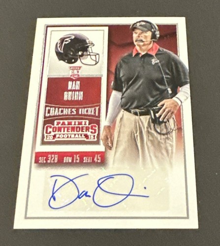 2015 PANINI CONTENDER DAN QUINN COACHES BILET AUTO SP RC! DOWÓDCY WASZYNGTONU