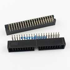 100Pcs 2.54mm 2x20 Pin 40 Pin Right Angle Male Shrouded IDC Box Header Connector