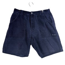 Ocean Pacific Mens Navy Blue Corduroy Shorts OP10003 Size 34 Surf Retro