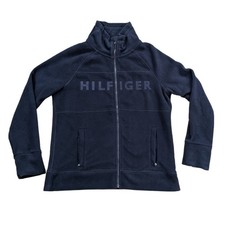 Tommy Hilfiger Sport Women's Fleece Zip Up Jacket Navy Size Large New