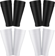 Youth Soccer Shin Guard Covers Compression Leg Sleeves, 4 Pairs