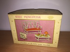 Galba Galletti Cicogna Princesse Meubles Plastique TABLE et CANAPÉ art. 8024 MIB