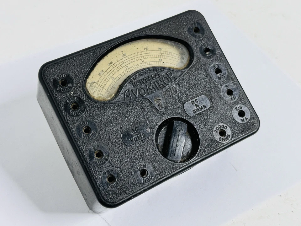 multímetro analógico Universal AVO Minor England No Probado - Imagen 4 de 4