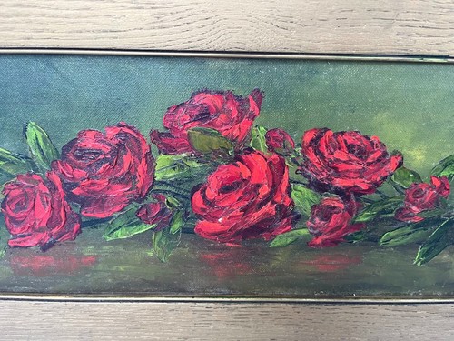 Original Signed Oil Painting by Frances Clement- Fantastic Rendition of Roses - Picture 2 of 8