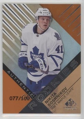 2016 SP Game Used Orange Rainbow Draft Year /100 Nikita Soshnikov Rookie RC 0cc