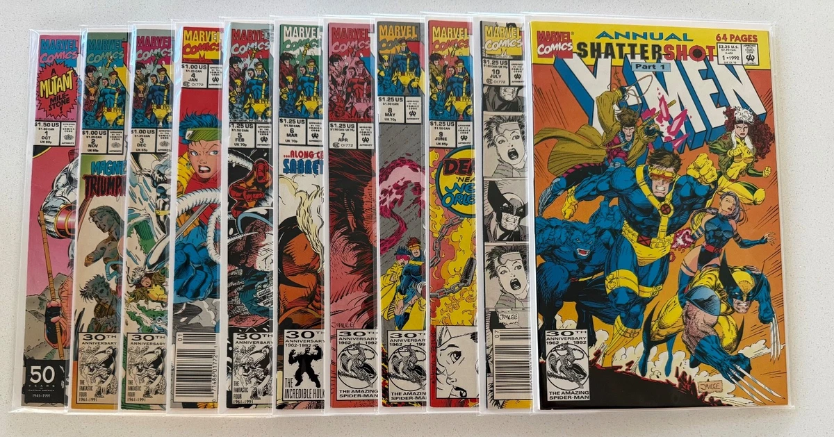 Man　1～10thシングルまとめ売り X-Men #1–10 (1991) + Annual #1 – Complete Run Lot – Jim Lee Era