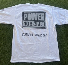 Vintage Power 106 FM Music Blazin Hip Hop R&B Shirt Size XL Homeboy Industries