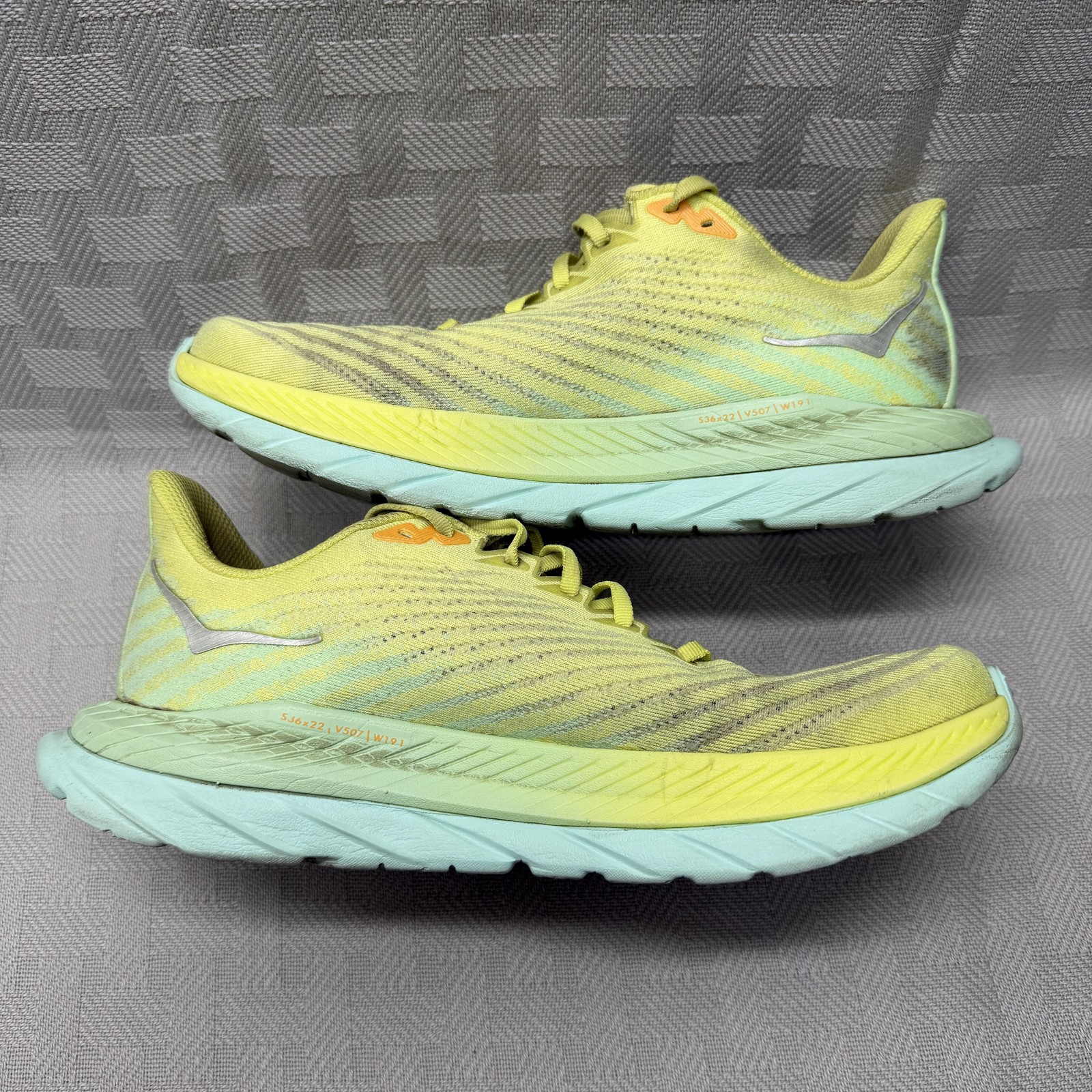 Hoka One One Road Running Shoes Womens Size 10 Yellow Green Mach 5 1127894 thumbnail 6
