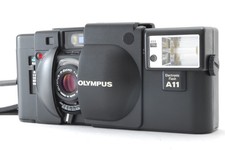 Near MINT Olympus XA 35mm Rangefinder Film Camera w/Strap,A11 Flash From JAPAN