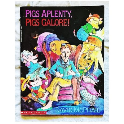   Pigs Aplenty Pigs Galore! David McPhail VG KIDS Big PB Book Freeship