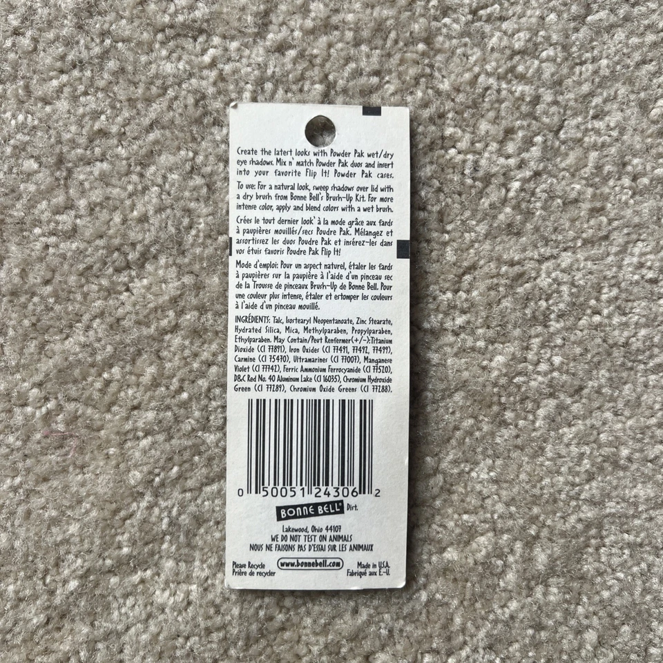 Bonne Bell Flip It! Duo Powder Pak Discs Eye Shadows -Fools Gold #24306-HTF/RARE - Image 2 of 2