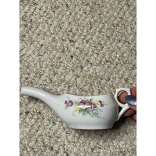 Vintage Floral Ceramic invalid/infant feeder