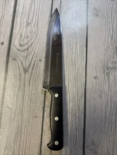 J A Henckels Chefs Knife Ever Sharp Pro 7.5" Blade Black Handle 3 Rivets Slicer