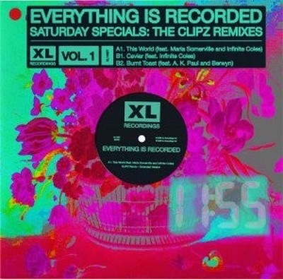 Everything Is Recorded Saturday Specials: Die Clipz Remixes Vol 1 12'' Vinyl