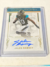2016 Panini National Treasures - Rookie Signatures Jalen Ramsey 04/10AU, RC)