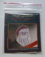 Mill Hill Holiday Ornament Counted Glass Bead H7 Santa Face CHART ONLY