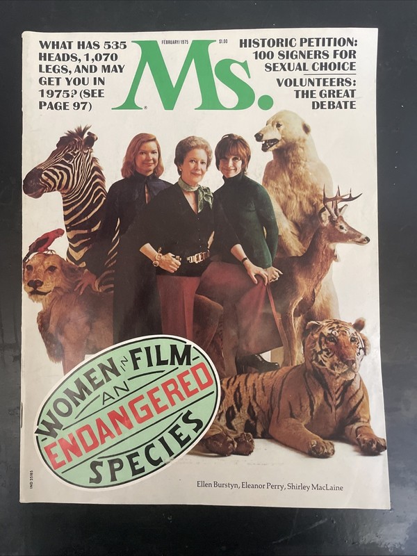 1975 FEBRUARY MS. MAGAZINE - WOMEN IN FILM, AN ENDANGERED SPECIES - Feminism