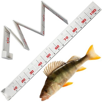 42 Inches Foldable Fish Measuring Board Floatable Compact Folding Fish Ruler ...