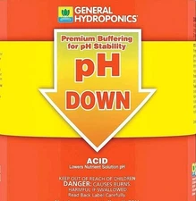 General Hydroponics Ph Down 250mL