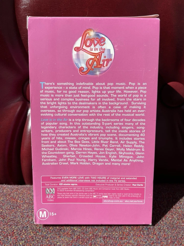 Love Is In The Air 2003 ABC Music Documentary TV Series VHS Box Set - Image 4 of 4