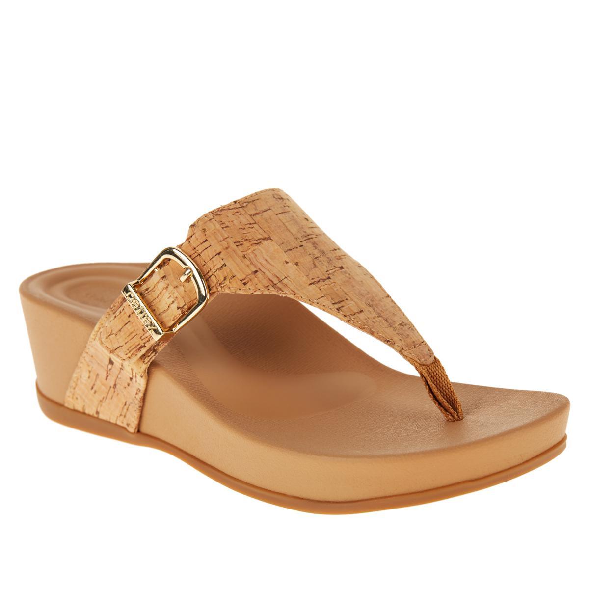 Aetrex Womens Wedge Sandals With Arch Support Noelle Arch Support