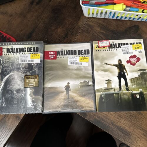 The Walking Dead: Complete First Second Third Seasons NEVER OPENED - Picture 1 of 4