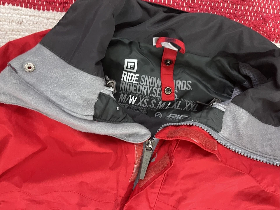 Ride Snowboards Mujer Chaqueta Abrigo Talla L Grande Ride Dry Series Rojo Foto 4 de 4