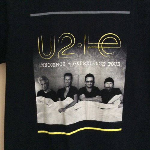 U2 Innocence Experience Tour 2015 Concert Tee Black T-shirt Junior Sz XL - Picture 2 of 5