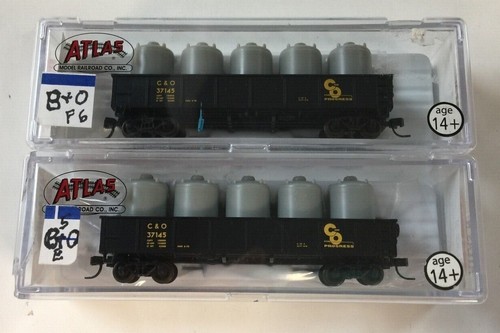 ATLAS MODEL TRAIN 35193 42' GONDOLA CHESAPEAKE & OHIO 37145