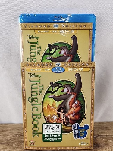 The Jungle Book (Blu-ray/DVD, 2014, 2-Disc Set) Diamond Edition NEW