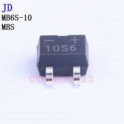 50PCSx MB6S-10 MBS JD Bridge Rectifiers #A6-40