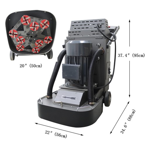 Hand-push Cement Ground Grinder 220V Floor Grinding Polishing Machine 7500W - Picture 8 of 24
