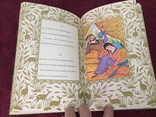 Antik 1947 Buch Fitzgerald Der Rubaiyat von Omar Khayyam Atemberaubende Illustrationen - Bild 15 von 24