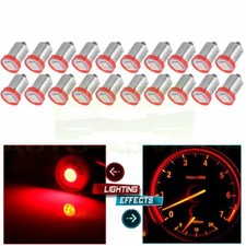 For 20x Red Led Dash Indicator Ba9s Instrument Panel Cluster Light Bulbs New