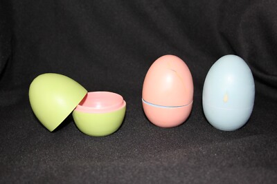 Pottery Barn Wooden Hallow Easter Eggs Set of 3