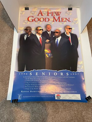 Lot Of 2 Kansas Jayhawk Basketball Posters 1996-97 Senior 2007-2008 Championship