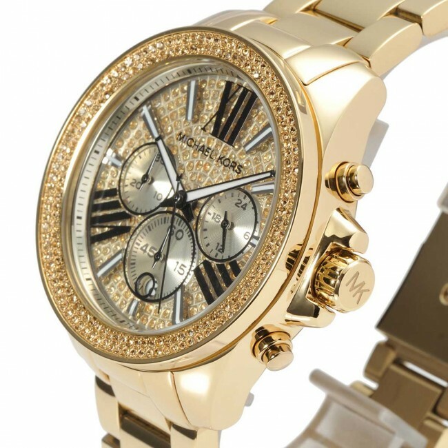 【新品】マイケルコース Wren Chronograph MK6095 ゴールド Michael Kors MK6095 Wren Wrist Watch for Women for sale
