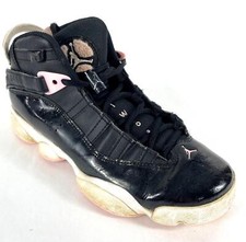 Air Jordan Shoes Kids/Youth 6 Black W/ Pink TW03, 323399-002