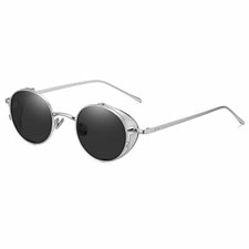 Metal Round Sunglasses For Men For Women With Side Shields Sunglasses Retro