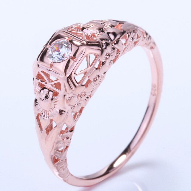 Hot selling Fashion Jewelry Wholesale Latest CZ Rings unique 14K Rose Gold | eBay