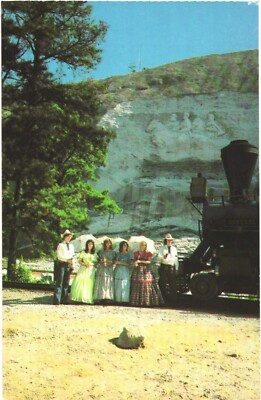#ad Stone Mountain Georgia The Largest Exposed Mass of Granite Vintage Postcard $19.99