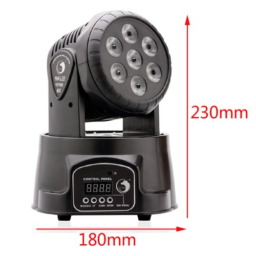 7x15W Moving Head Stage Light 105W 7 LED RGBW DMX DJ Disco Stage Party Lighting - Picture 10 of 12